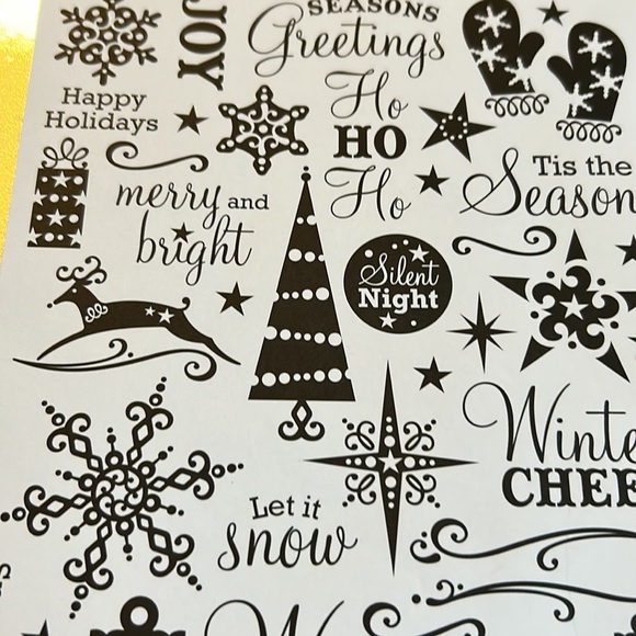 Glitter rub on Winter Cheer - Picture 4 of 8